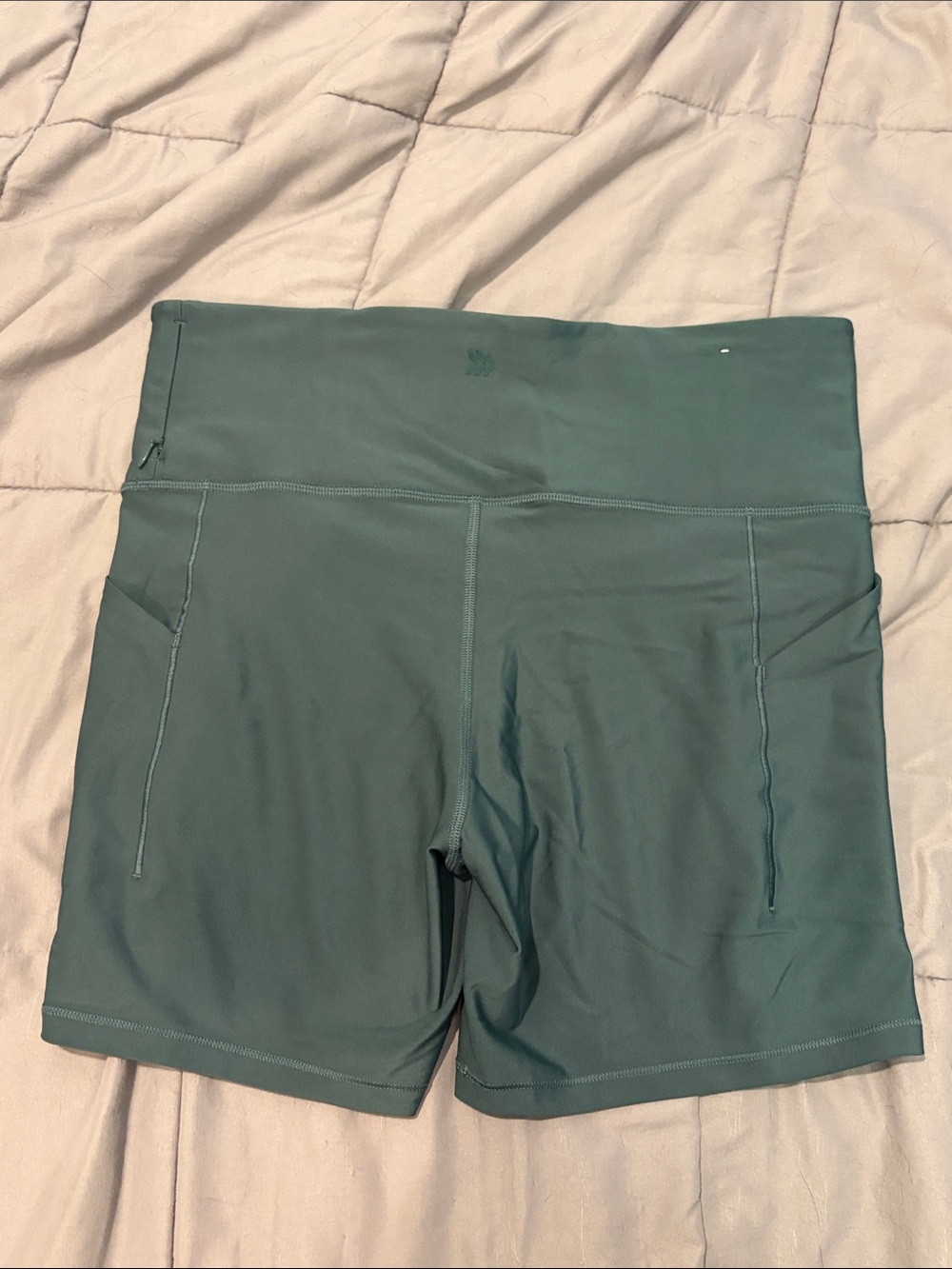 all in motion High-Rise Bike Shorts in Sage Green - Picture 3 of 3